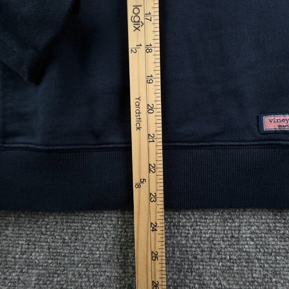 Vineyard Vines 1/4 Zip Pullover Navy Blue Sweater Sweatshirt XS Adult Unisex - Picture 3 of 11